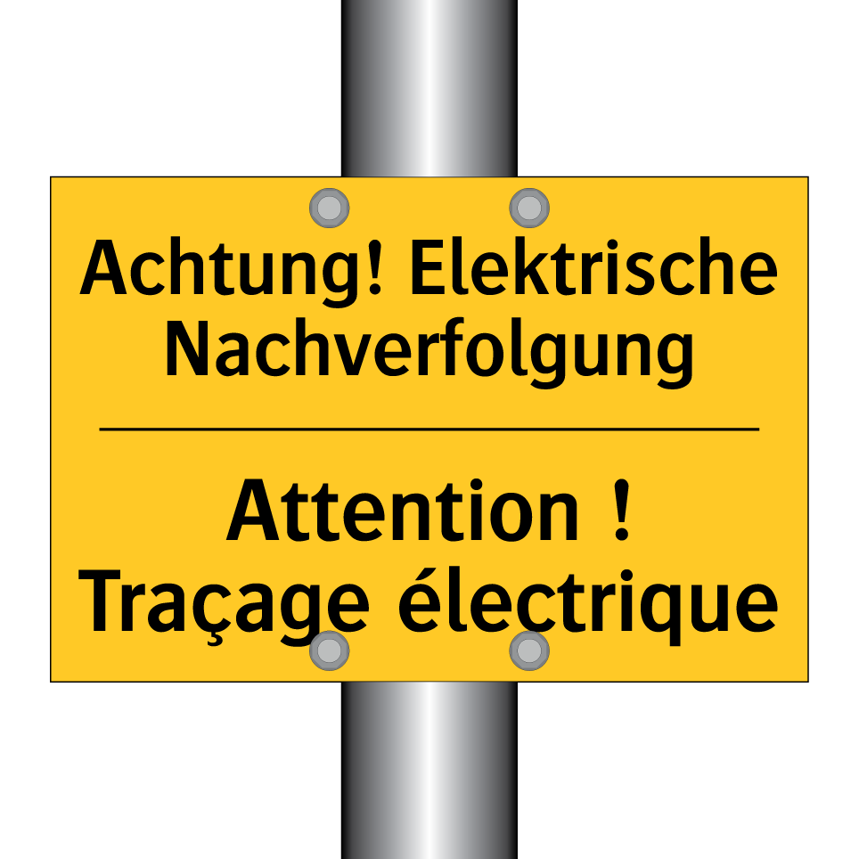 Achtung! Elektrische Nachverfolgung /.../ - Attention ! Traçage électrique