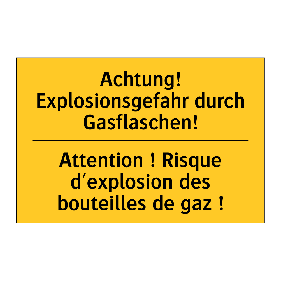 Achtung! Explosionsgefahr durch  /.../ - Attention ! Risque d'explosion  /.../