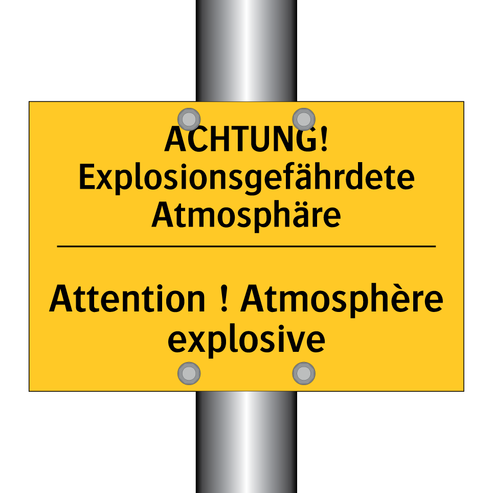ACHTUNG! Explosionsgefährdete  /.../ - Attention ! Atmosphère explosive /.../