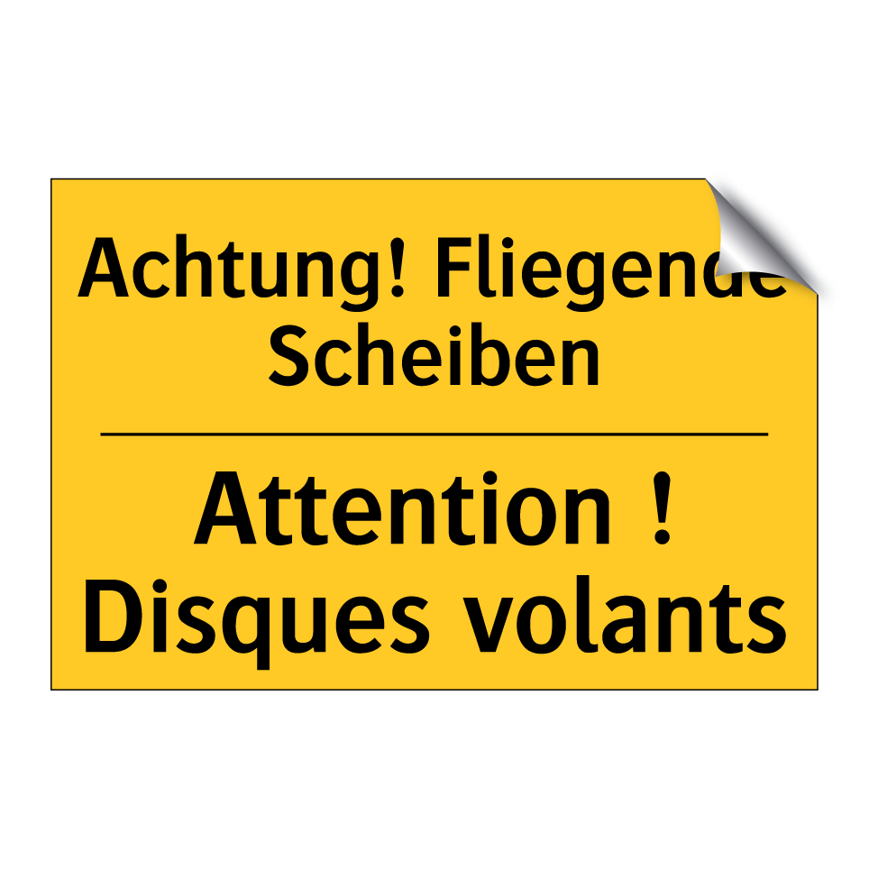 Achtung! Fliegende Scheiben - Attention ! Disques volants