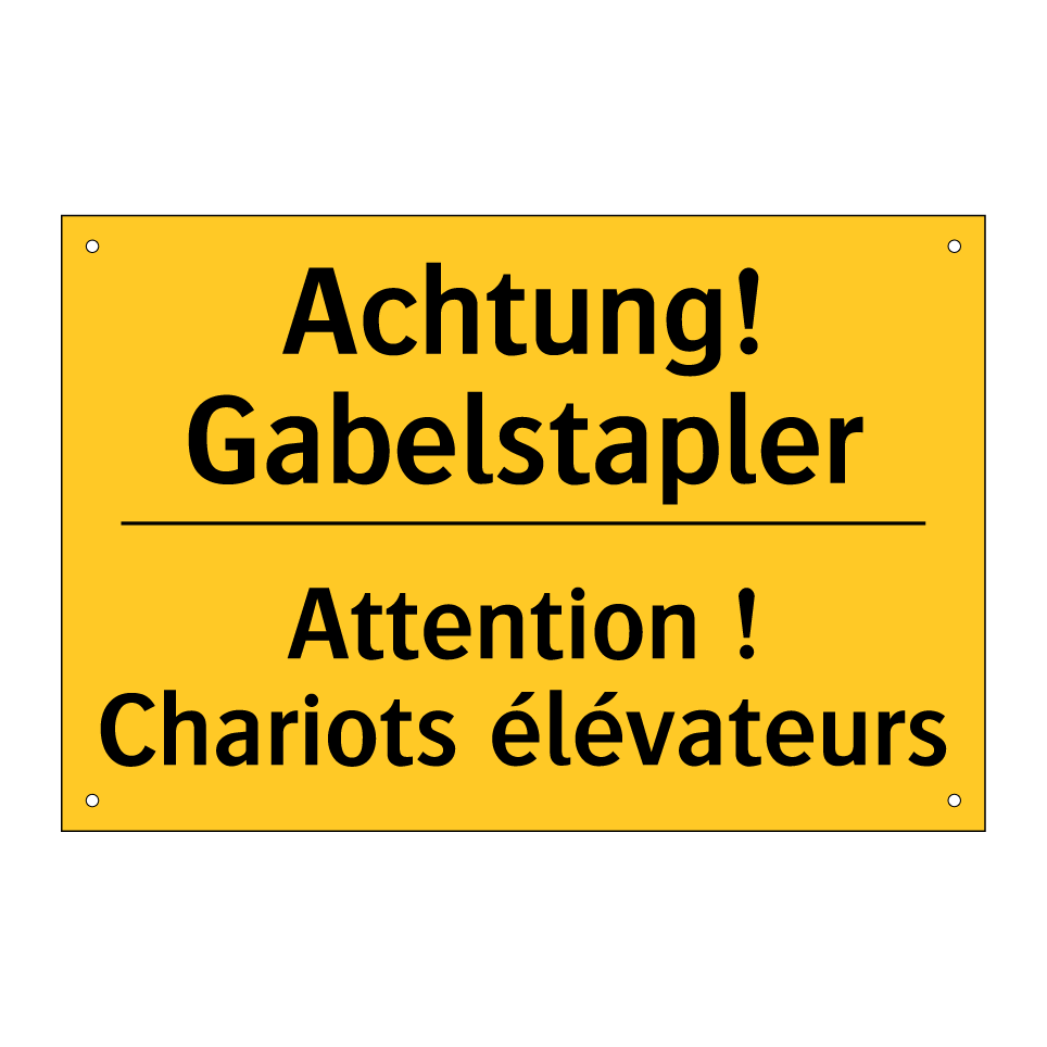 Achtung! Gabelstapler - Attention ! Chariots élévateurs /.../
