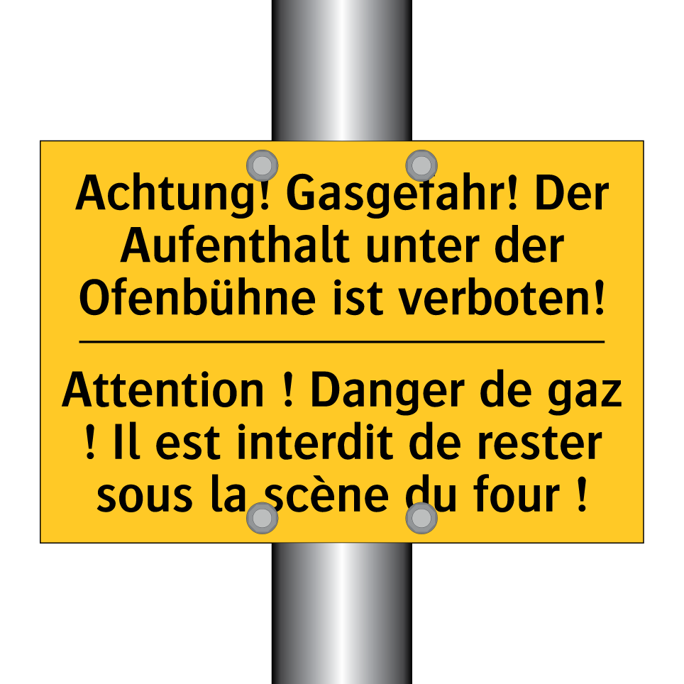 Achtung! Gasgefahr! Der Aufenthalt  /.../ - Attention ! Danger de gaz ! Il  /.../