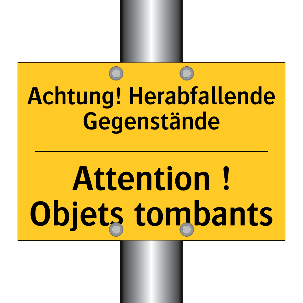 Achtung! Herabfallende Gegenstände /.../ - Attention ! Objets tombants