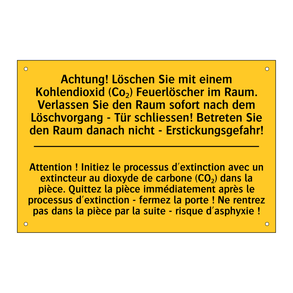 Achtung! Löschen Sie mit einem  /.../ - Attention ! Initiez le processus  /.../