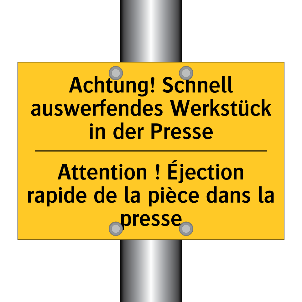 Achtung! Schnell auswerfendes  /.../ - Attention ! Éjection rapide de  /.../