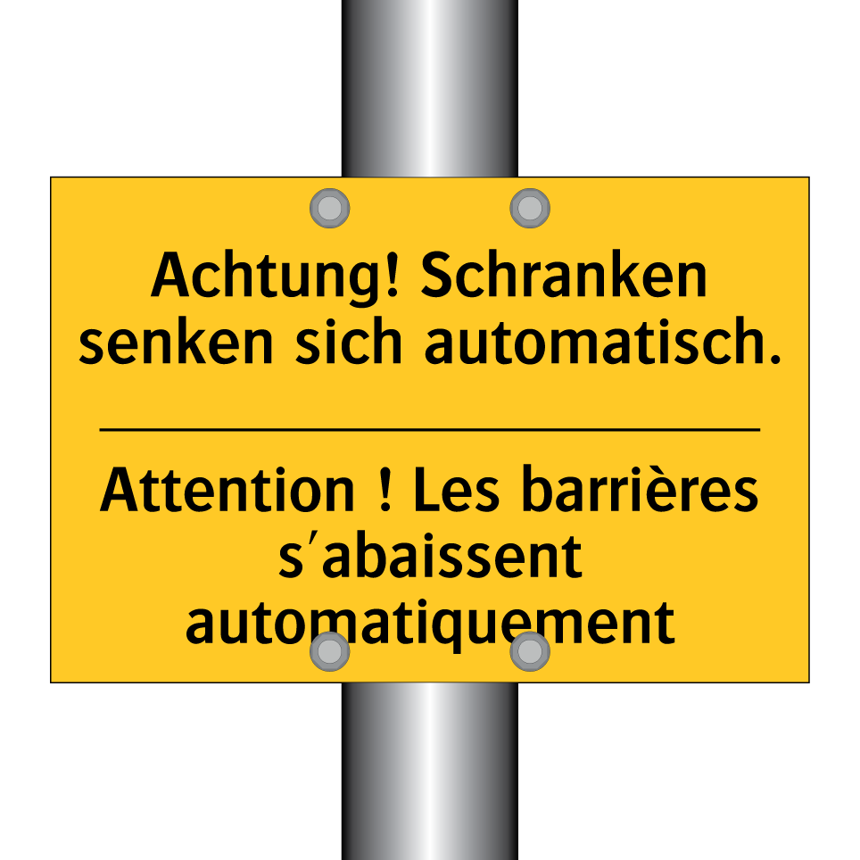 Achtung! Schranken senken sich  /.../ - Attention ! Les barrières s'abaissent  /.../
