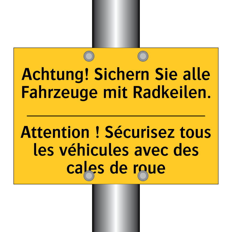 Achtung! Sichern Sie alle Fahrzeuge  /.../ - Attention ! Sécurisez tous les  /.../