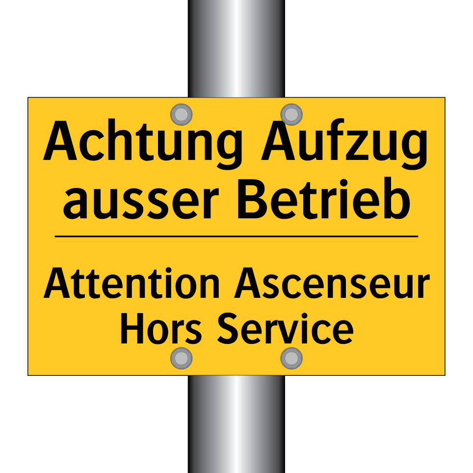 Achtung Aufzug ausser Betrieb - Attention Ascenseur Hors Service /.../