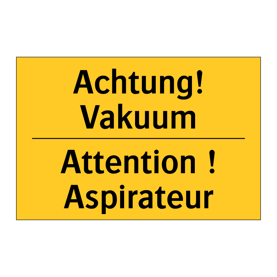 Achtung! Vakuum - Attention ! Aspirateur
