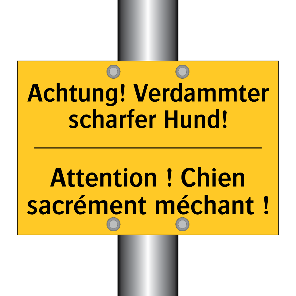 Achtung! Verdammter scharfer Hund! /.../ - Attention ! Chien sacrément méchant  /.../