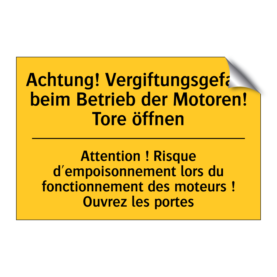 Achtung! Vergiftungsgefahr beim  /.../ - Attention ! Risque d'empoisonnement  /.../