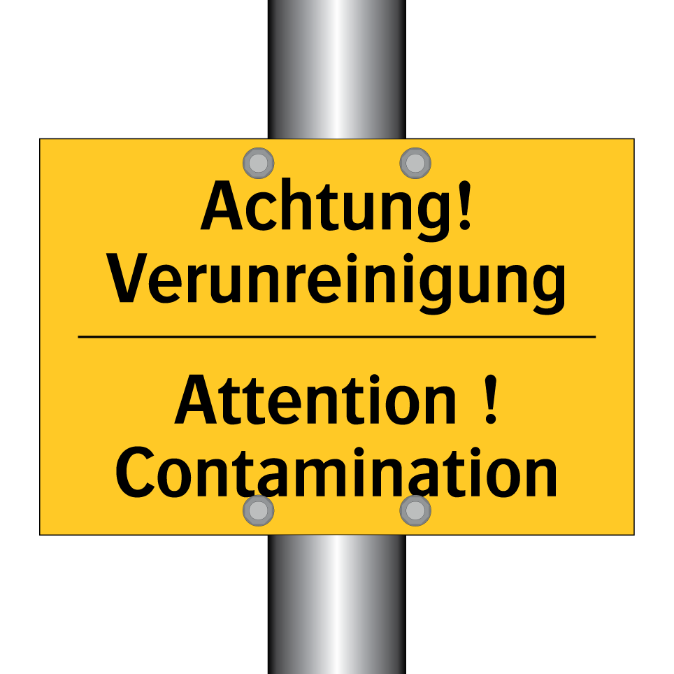 Achtung! Verunreinigung - Attention ! Contamination