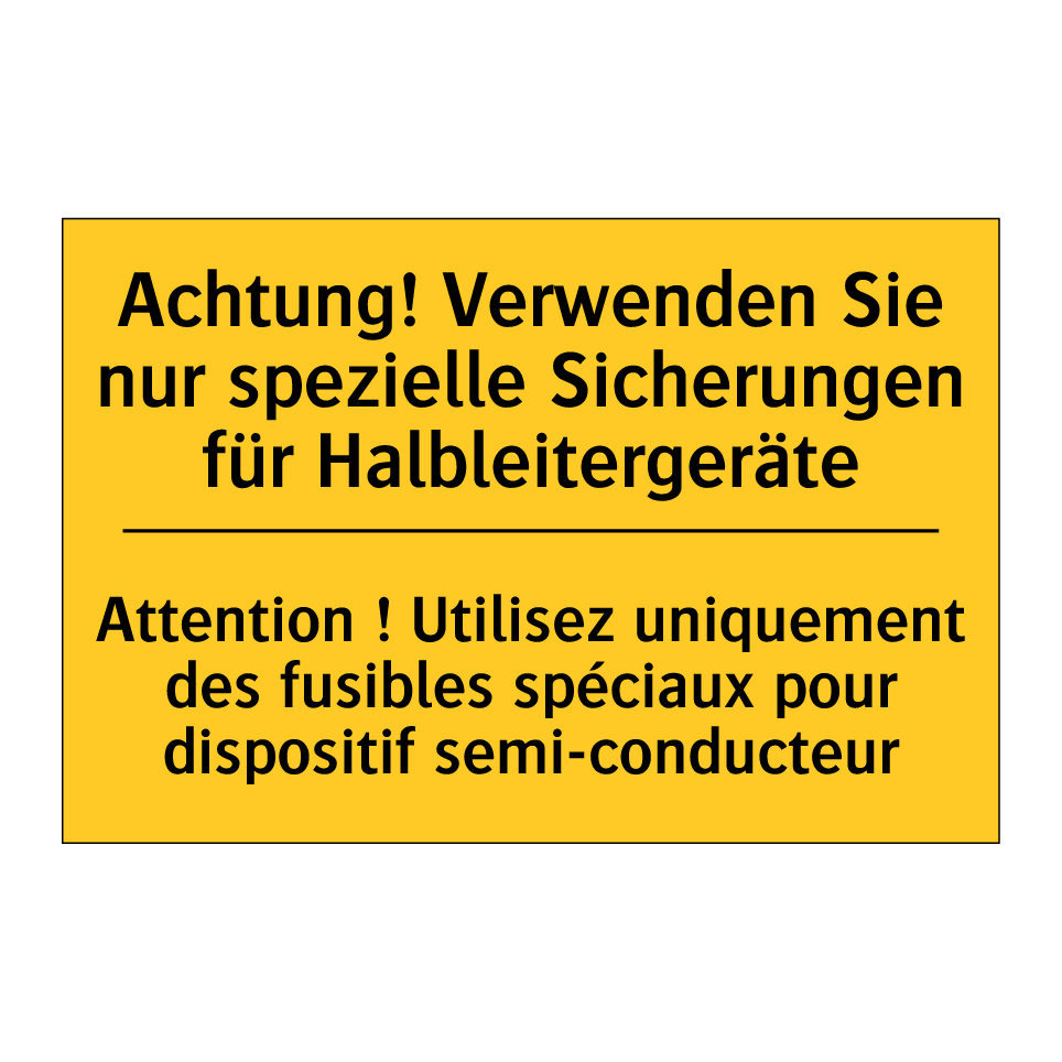 Achtung! Verwenden Sie nur spezielle  /.../ - Attention ! Utilisez uniquement  /.../