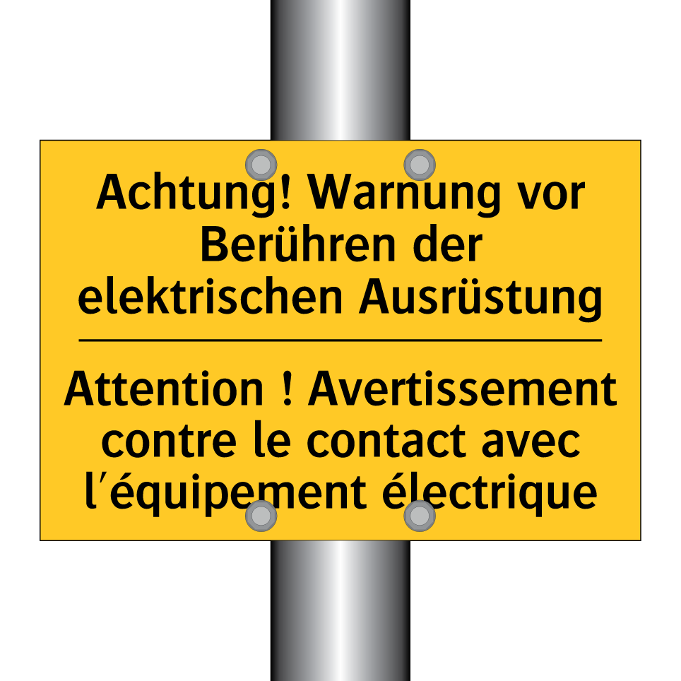 Achtung! Warnung vor Berühren  /.../ - Attention ! Avertissement contre  /.../
