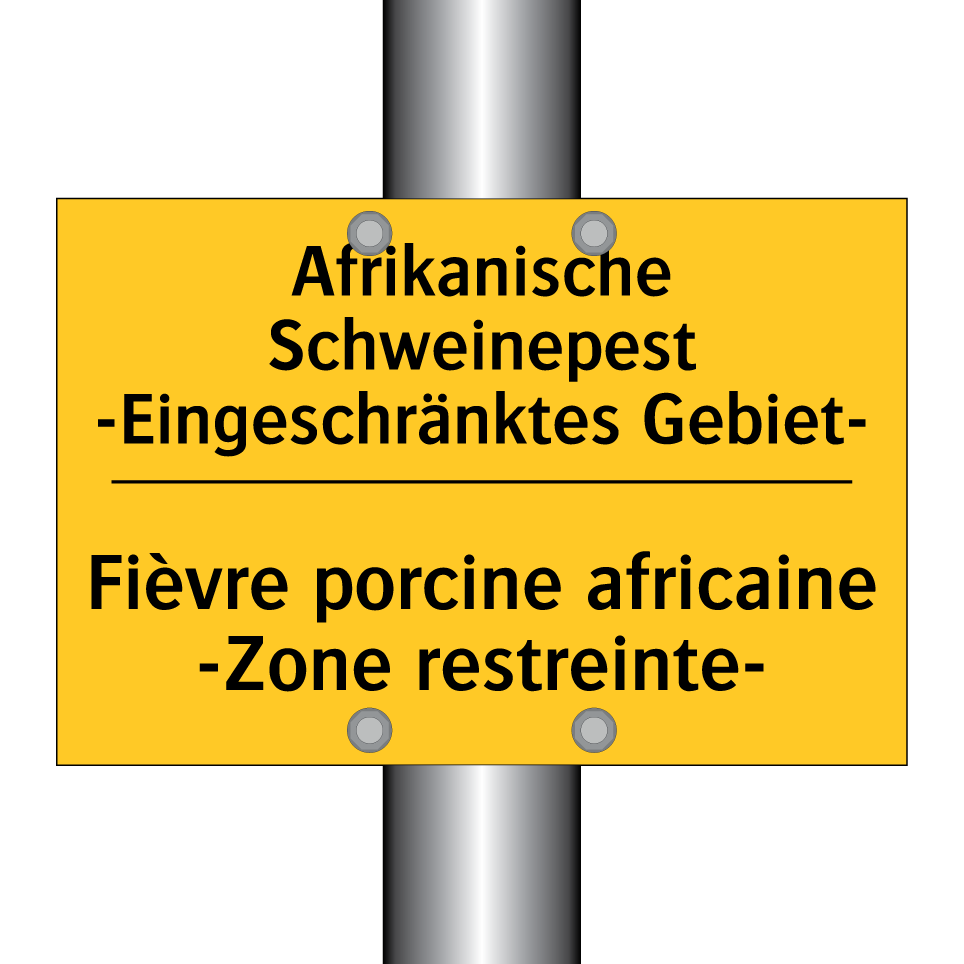Afrikanische Schweinepest -Eingeschränktes  /.../ - Fièvre porcine africaine -Zone  /.../