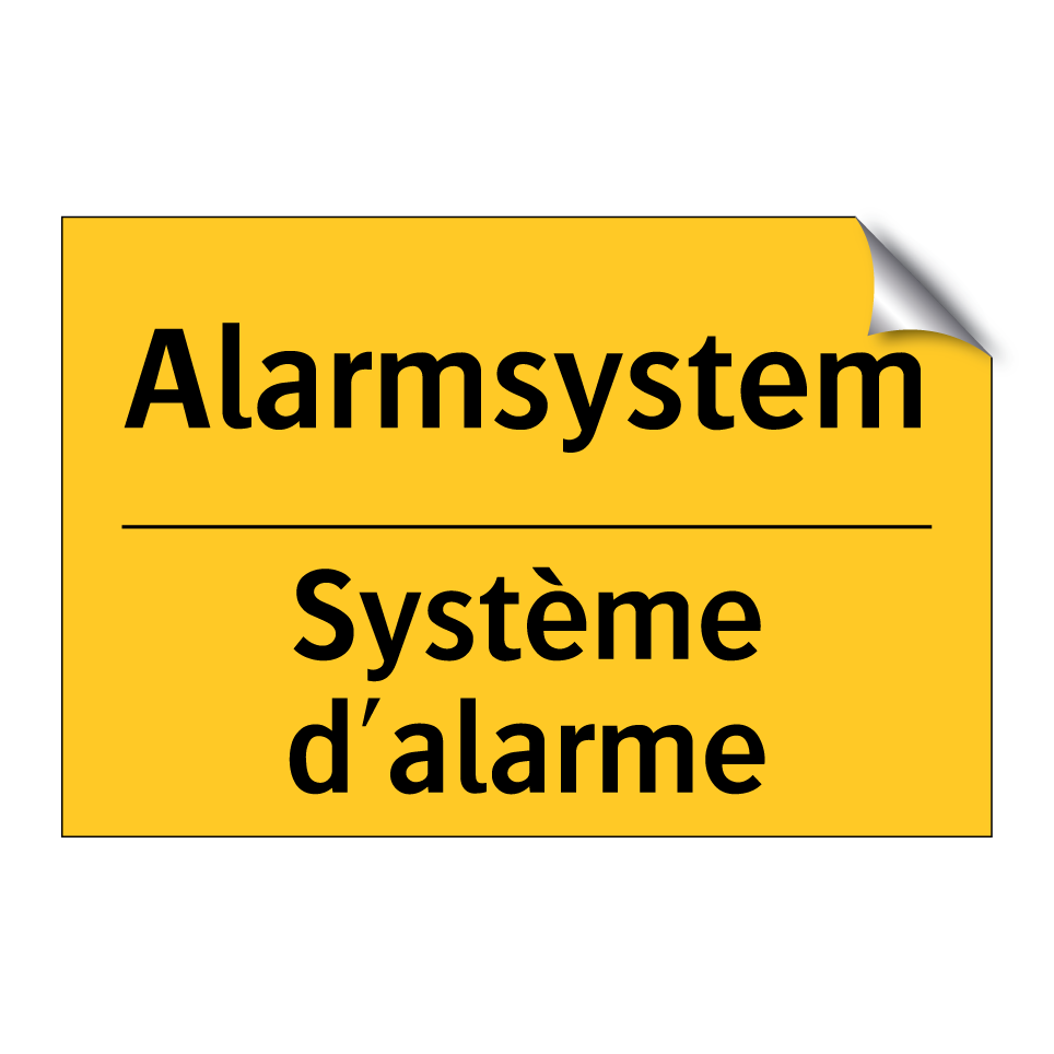 Alarmsystem - Système d'alarme