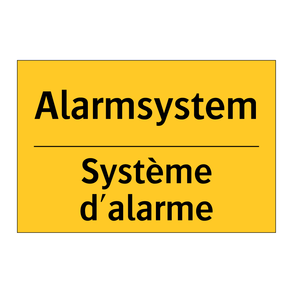 Alarmsystem - Système d'alarme