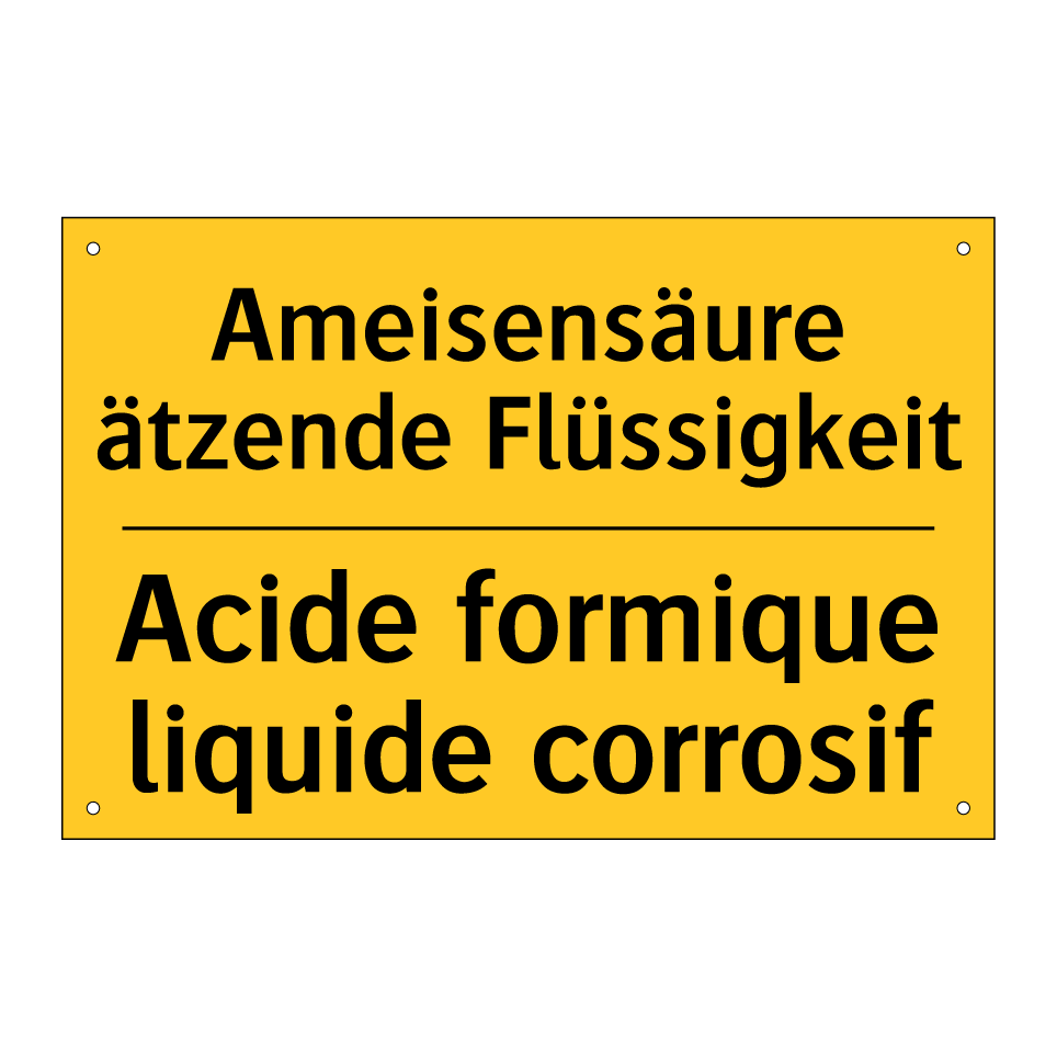 Ameisensäure ätzende Flüssigkeit /.../ - Acide formique liquide corrosif /.../
