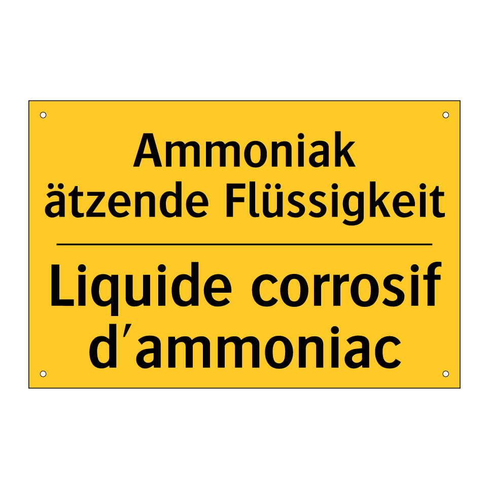 Ammoniak ätzende Flüssigkeit - Liquide corrosif d'ammoniac