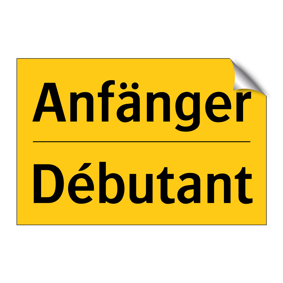 Anfänger - Débutant