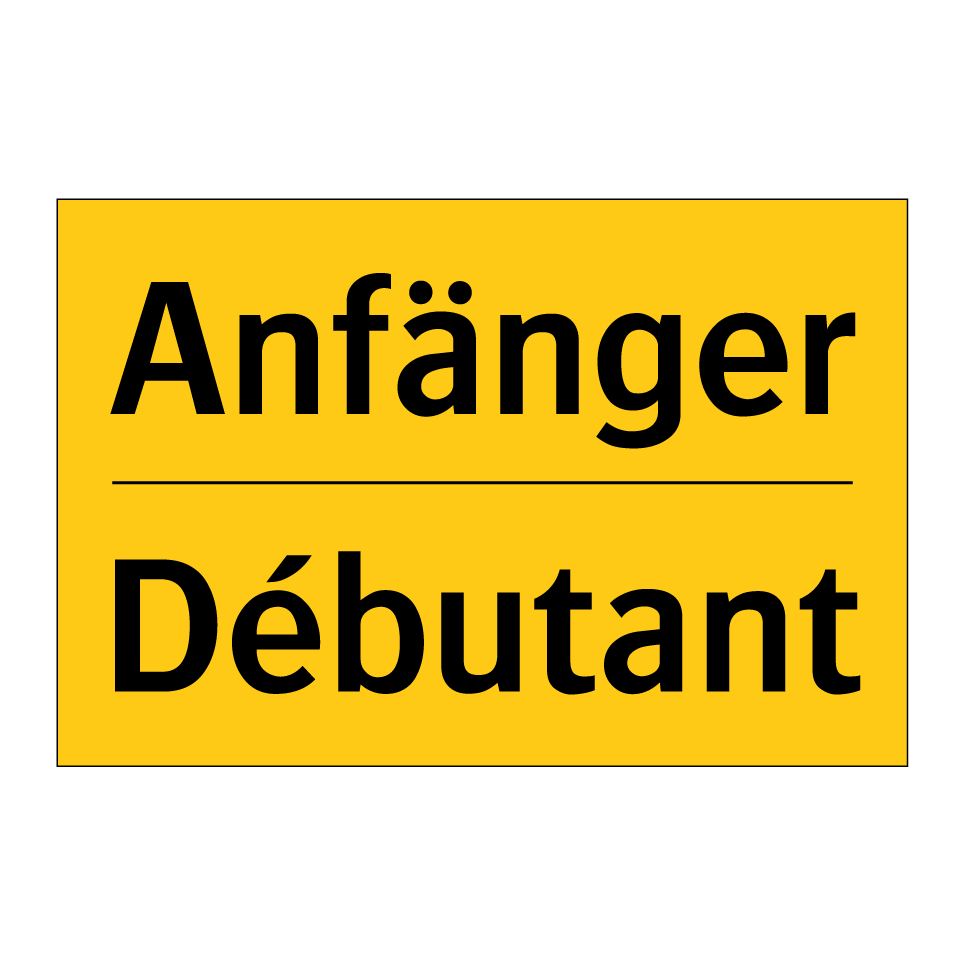 Anfänger - Débutant