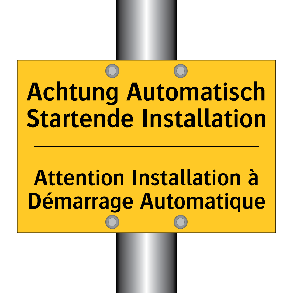 Achtung Automatisch Startende  /.../ - Attention Installation à Démarrage  /.../