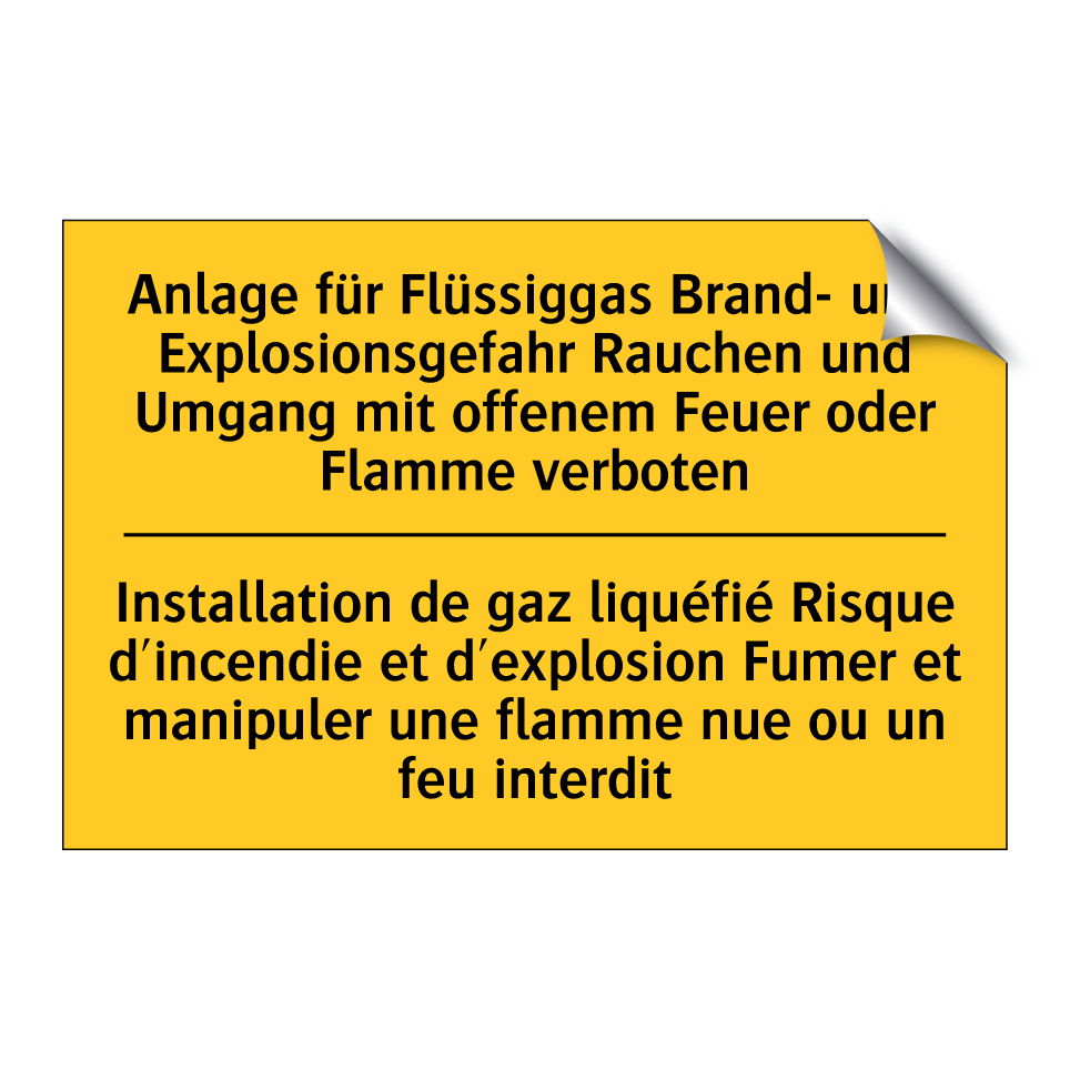 Anlage für Flüssiggas Brand- und  /.../ - Installation de gaz liquéfié Risque  /.../