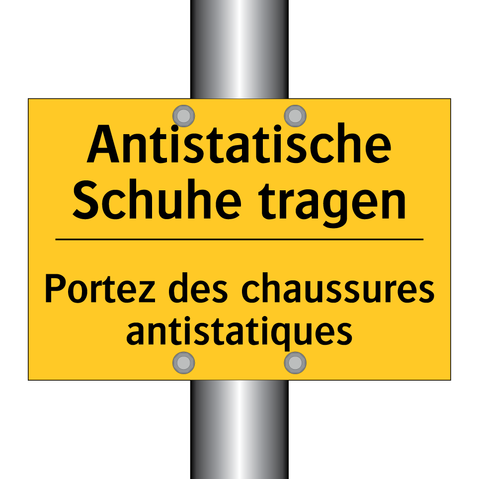 Antistatische Schuhe tragen - Portez des chaussures antistatiques /.../