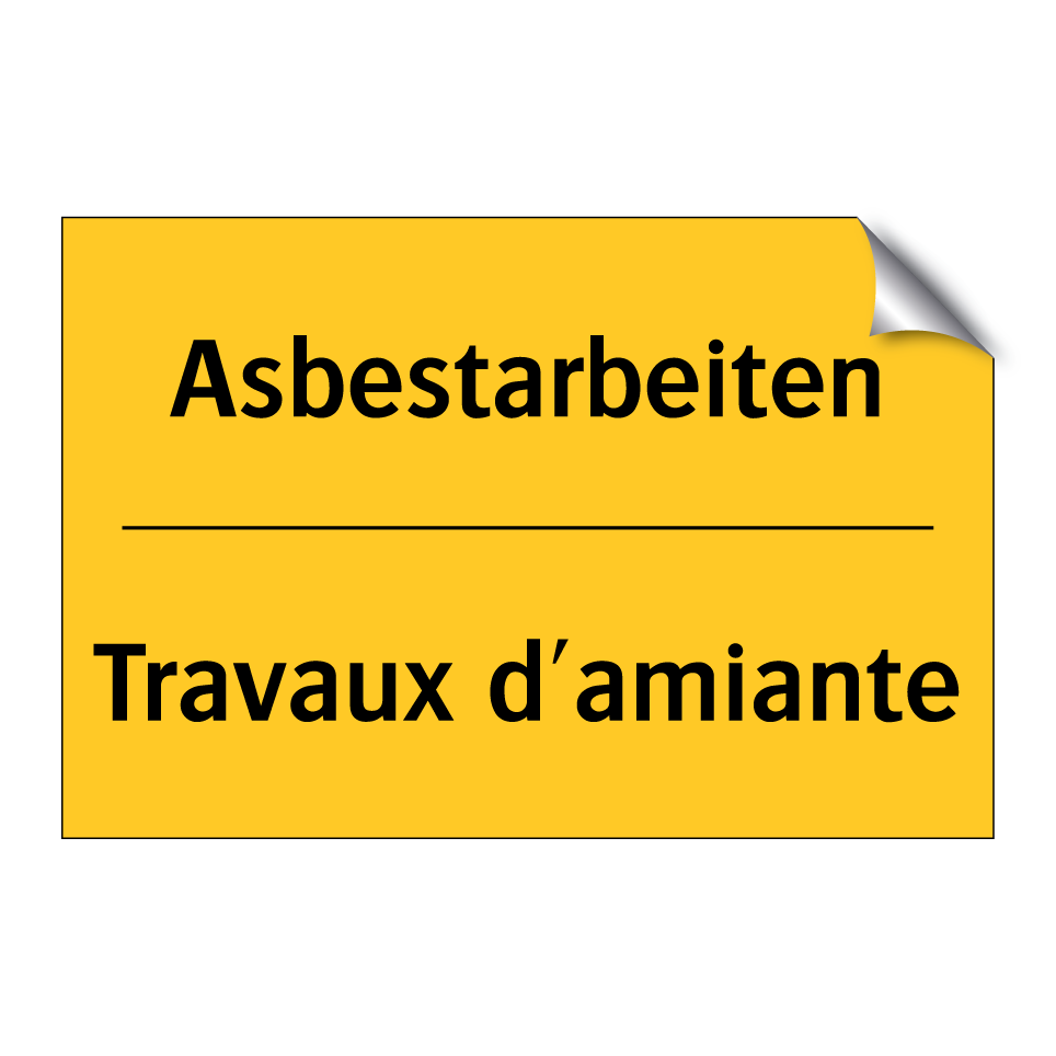 Asbestarbeiten - Travaux d'amiante