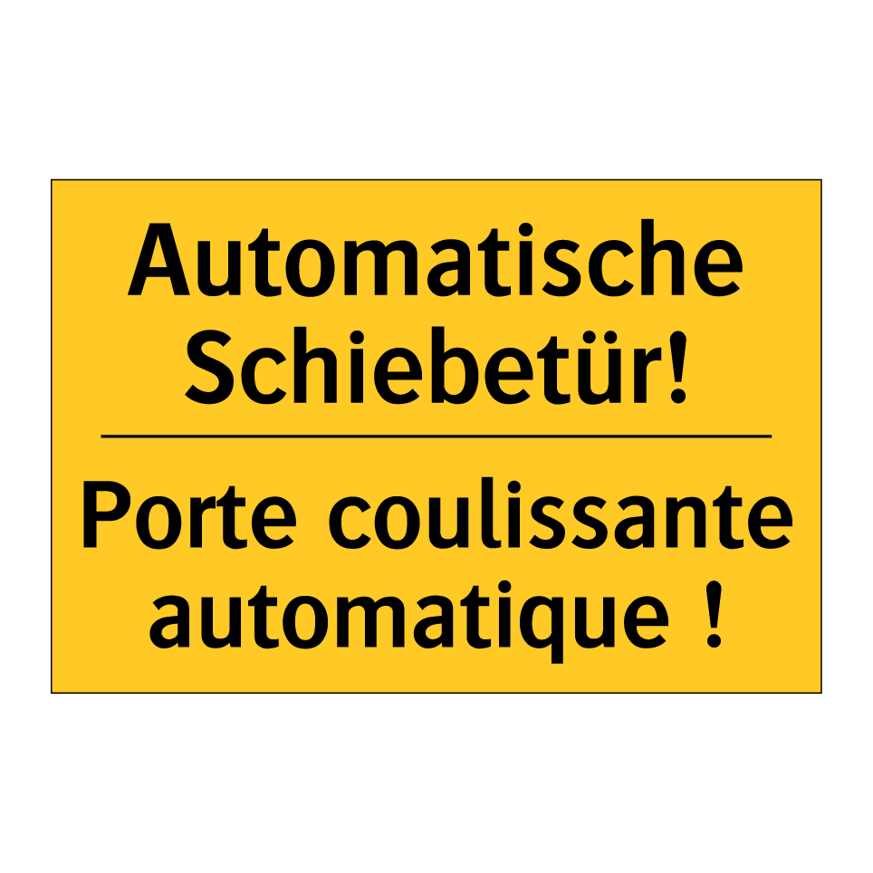 Automatische Schiebetür! - Porte coulissante automatique  /.../
