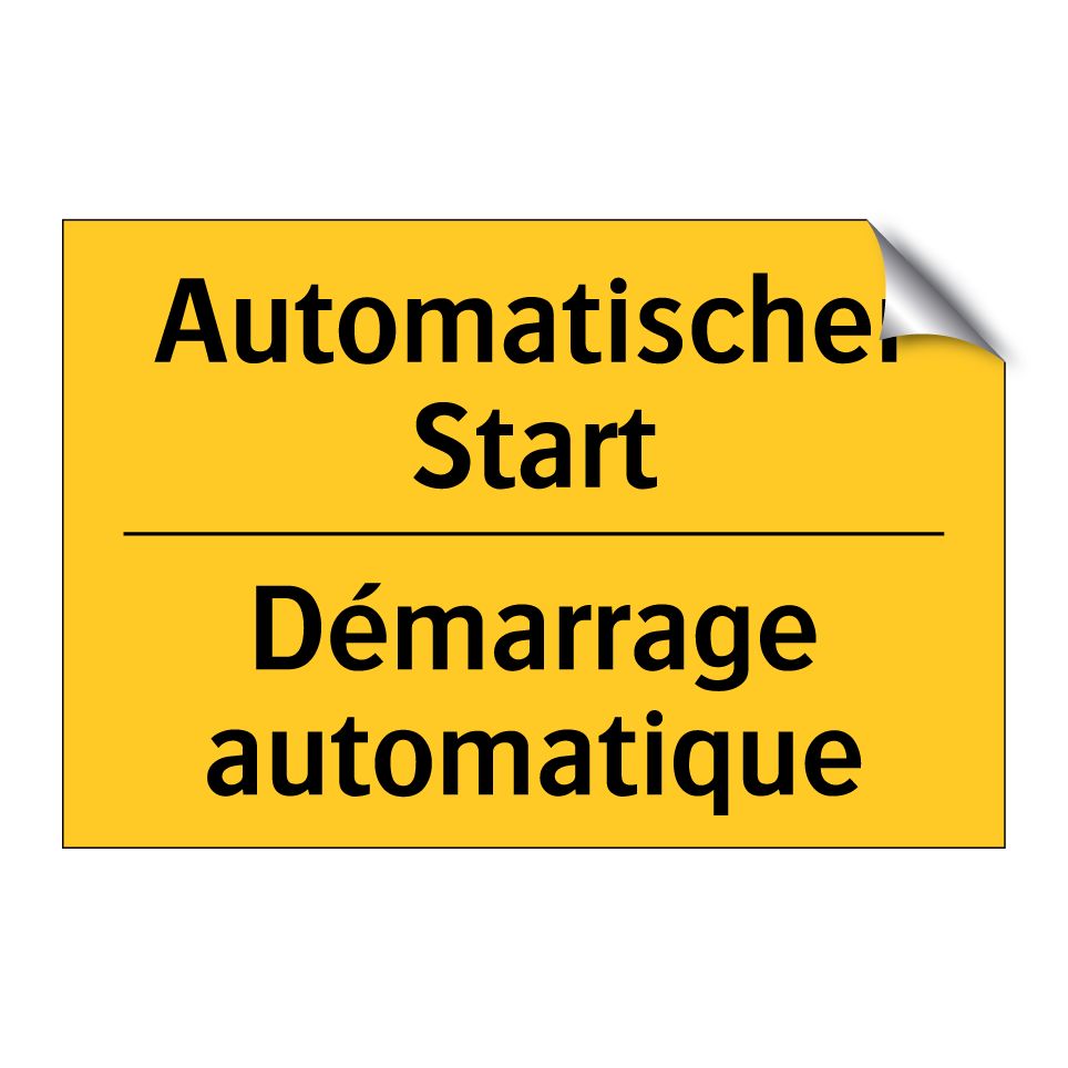 Automatischer Start - Démarrage automatique