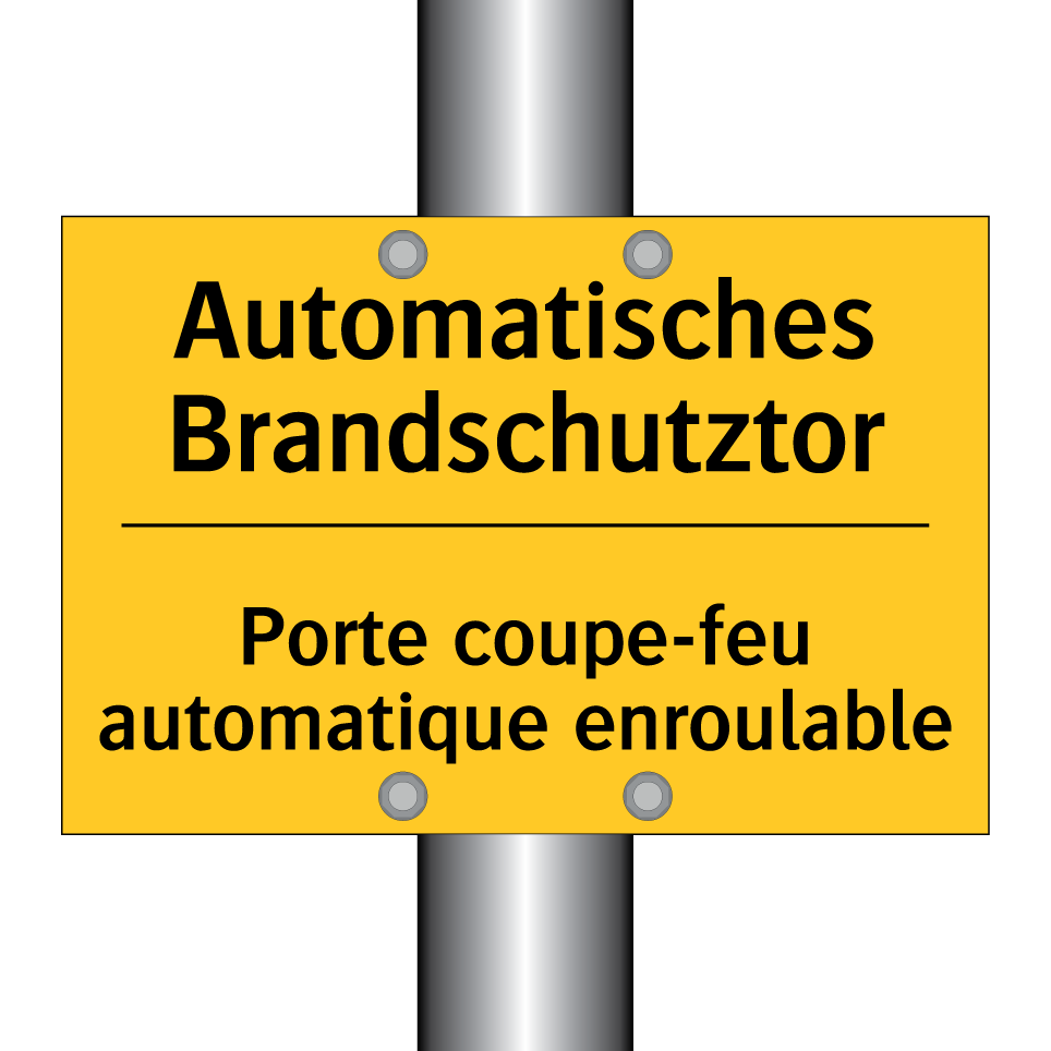 Automatisches Brandschutztor - Porte coupe-feu automatique enroulable /.../
