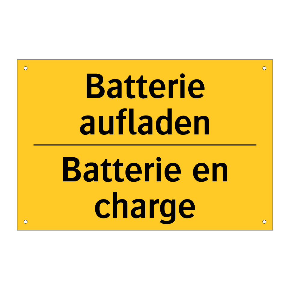 Batterie aufladen - Batterie en charge