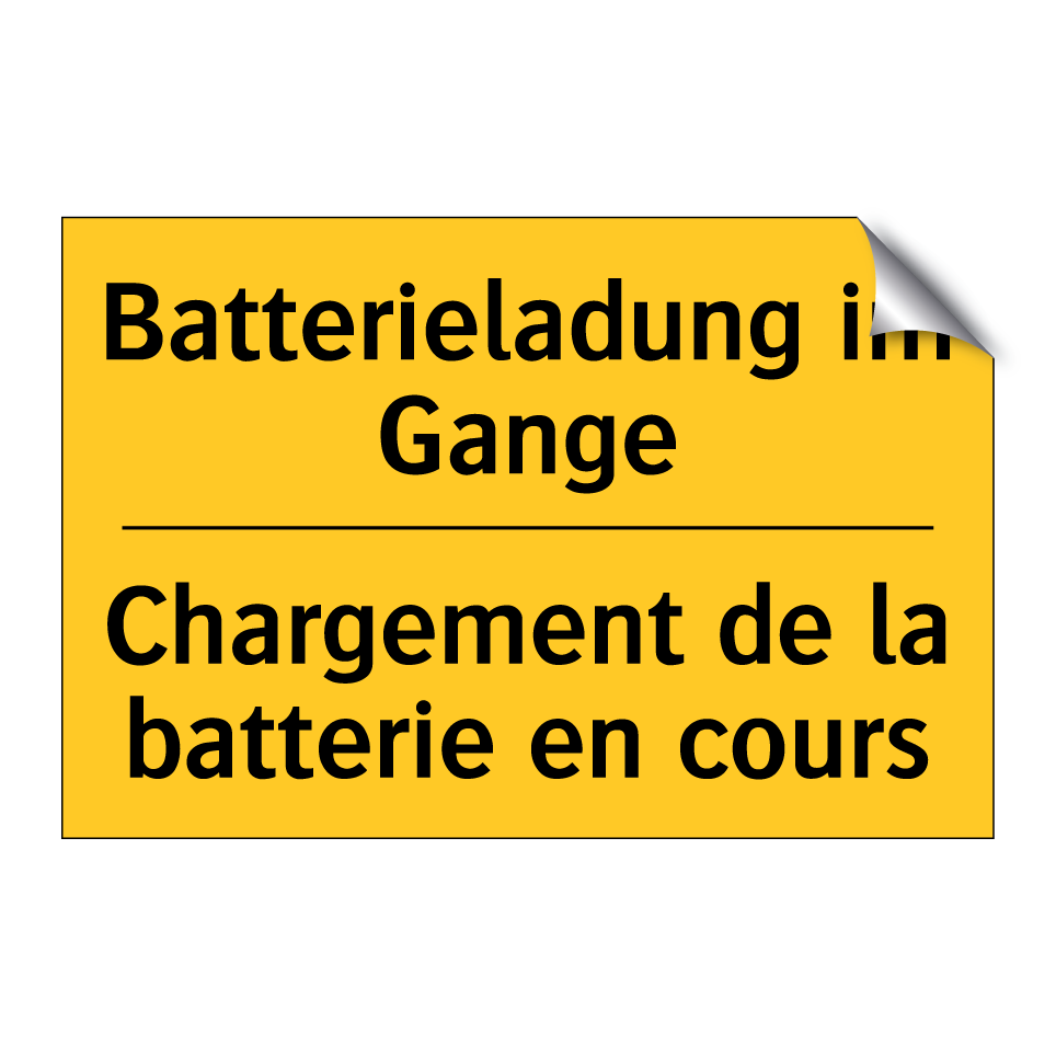 Batterieladung im Gange - Chargement de la batterie en cours /.../