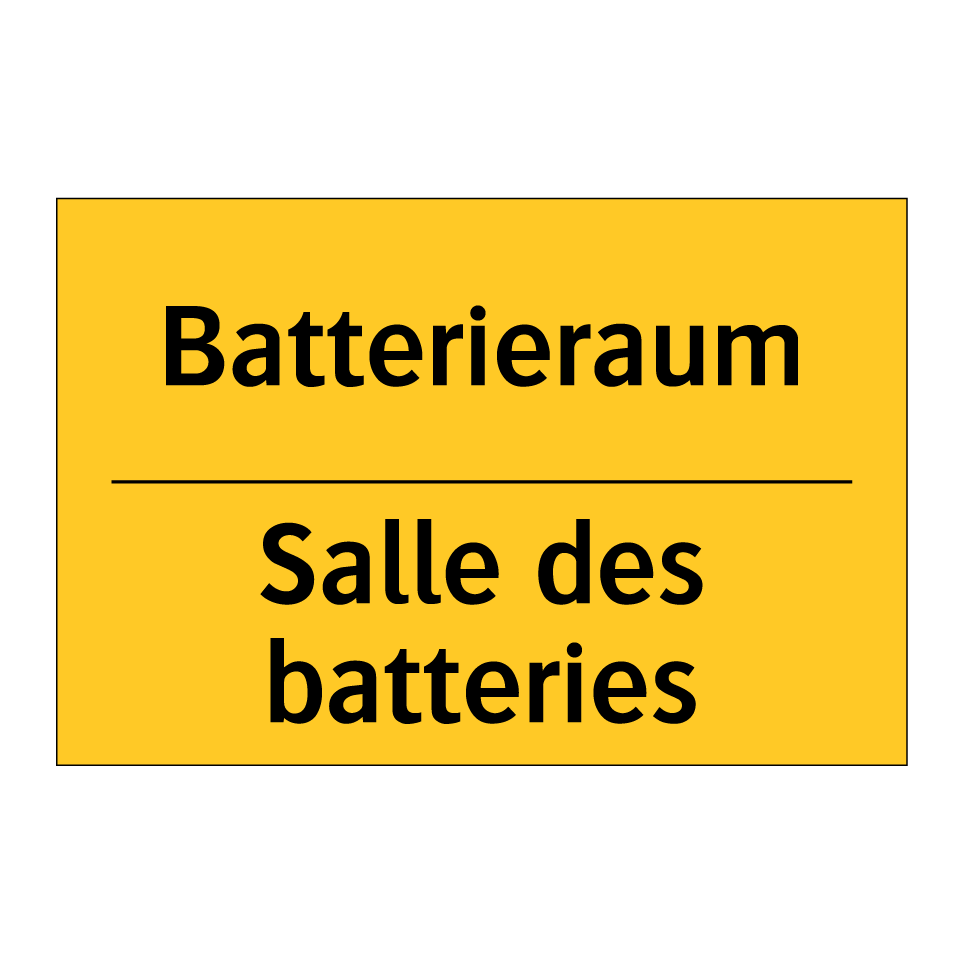 Batterieraum - Salle des batteries