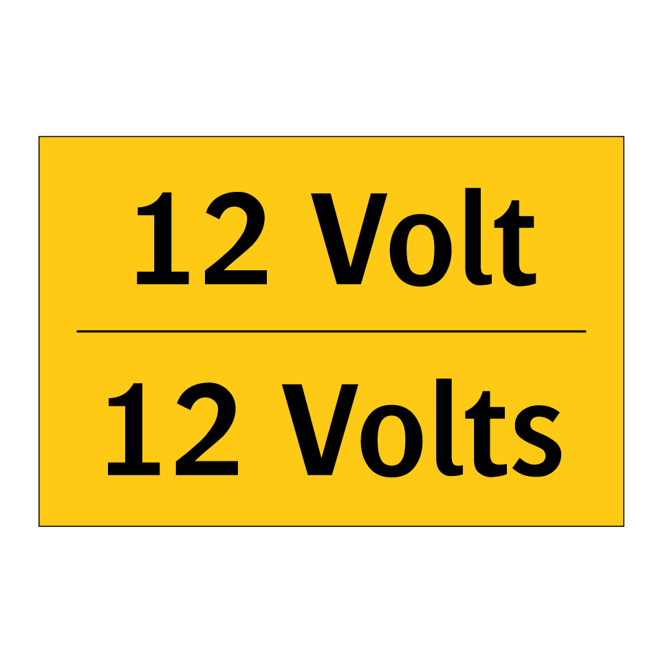 12 Volt - 12 Volts