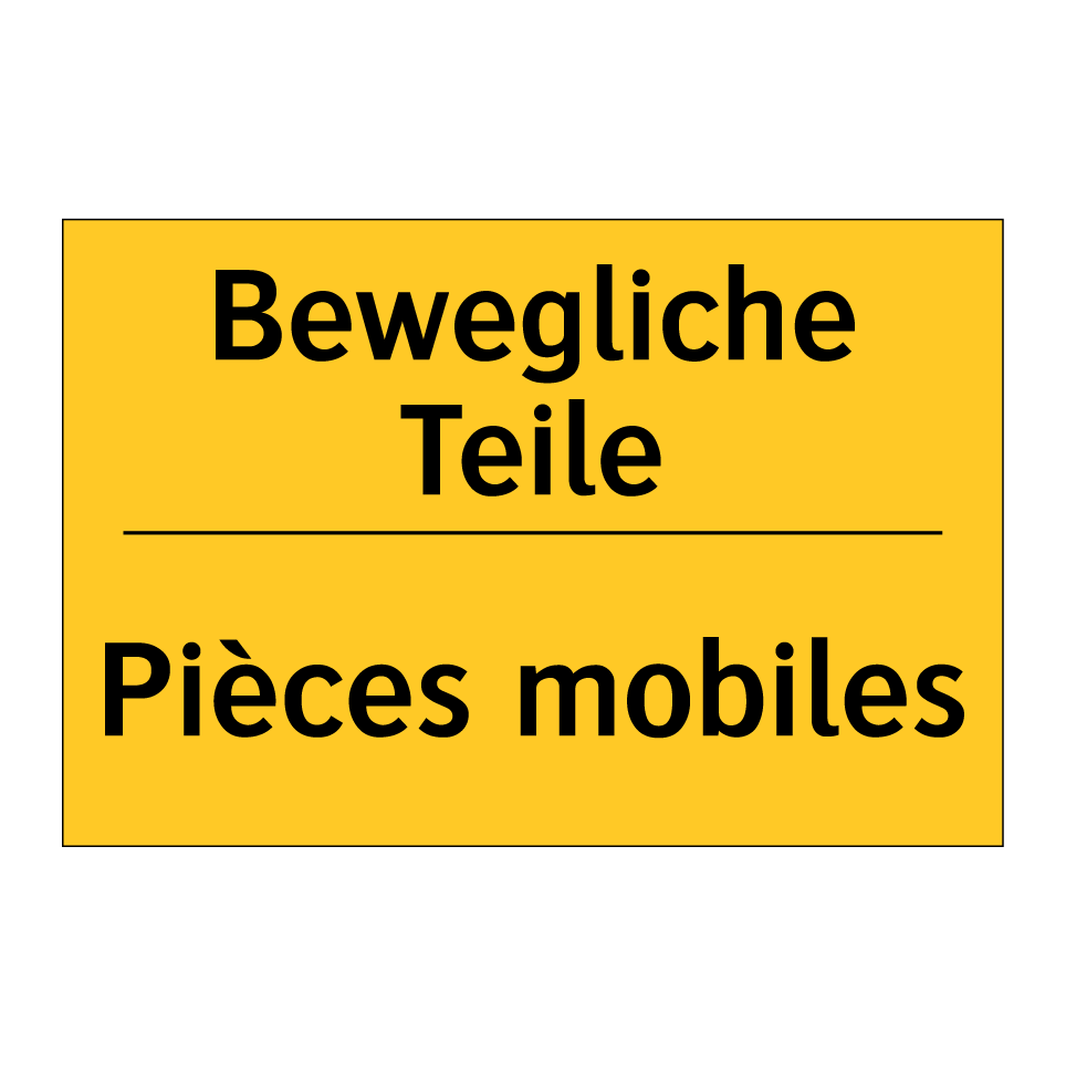 Bewegliche Teile - Pièces mobiles