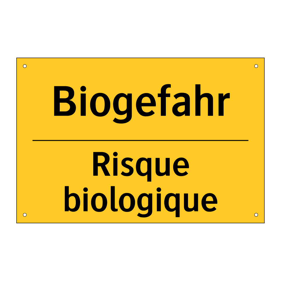 Biogefahr - Risque biologique