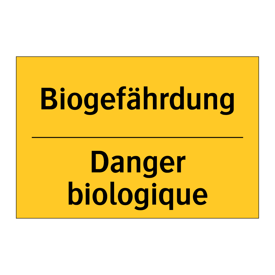 Biogefährdung - Danger biologique