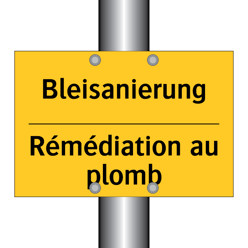 Bleisanierung - Rémédiation au plomb