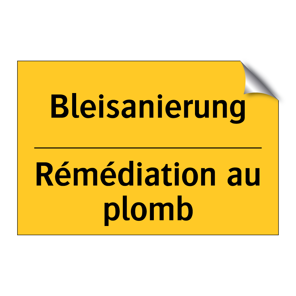 Bleisanierung - Rémédiation au plomb