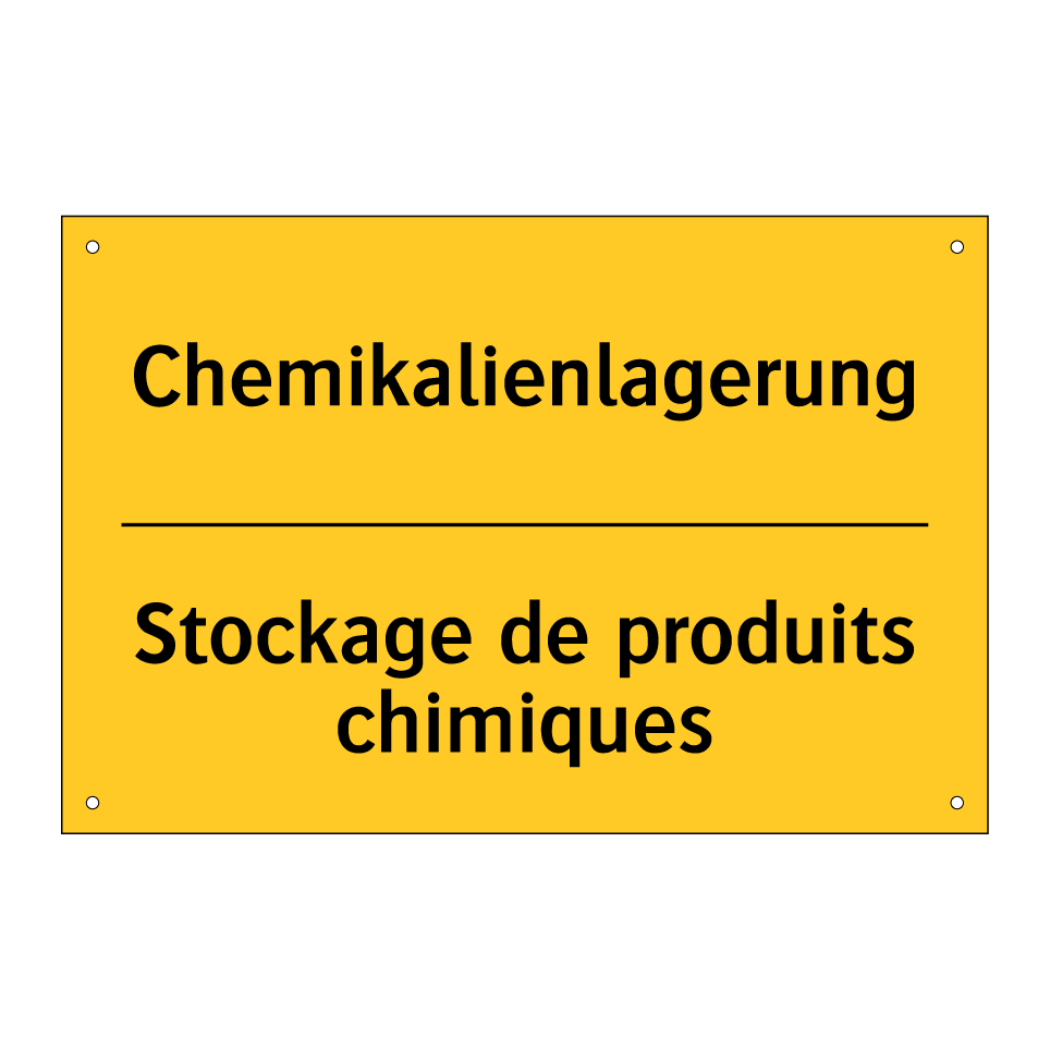 Chemikalienlagerung - Stockage de produits chimiques