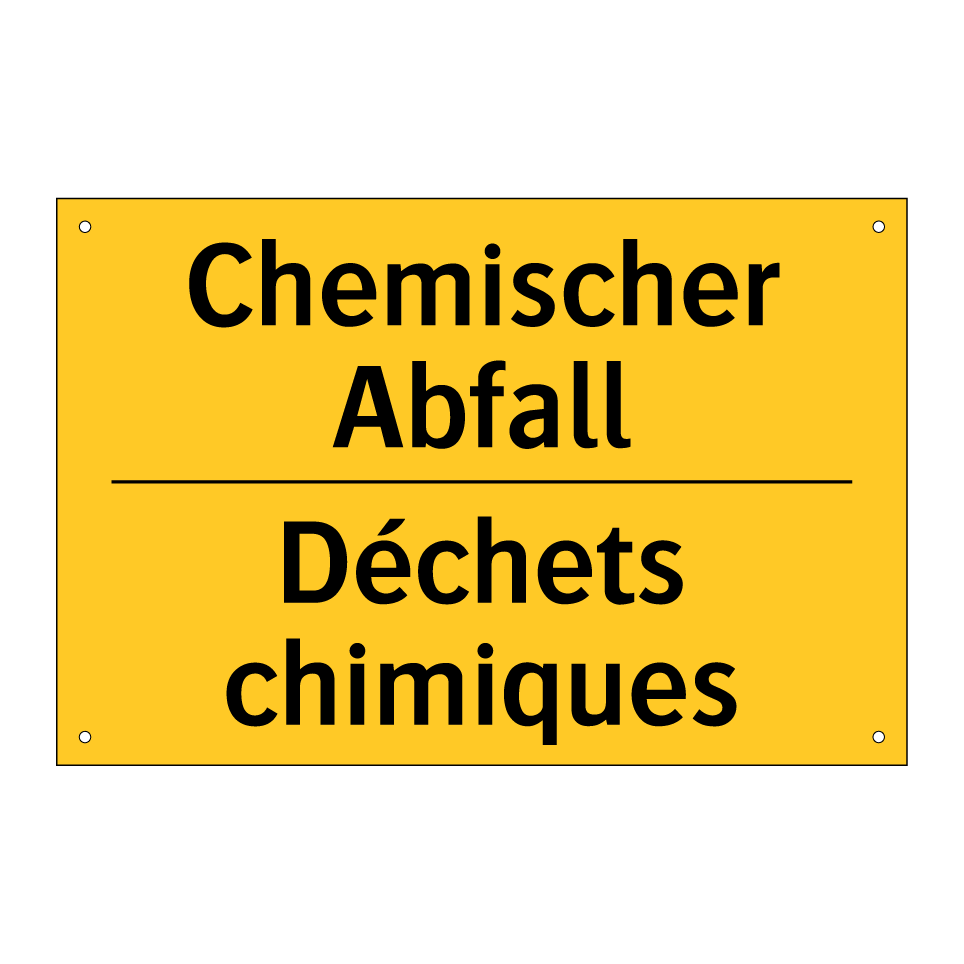 Chemischer Abfall - Déchets chimiques