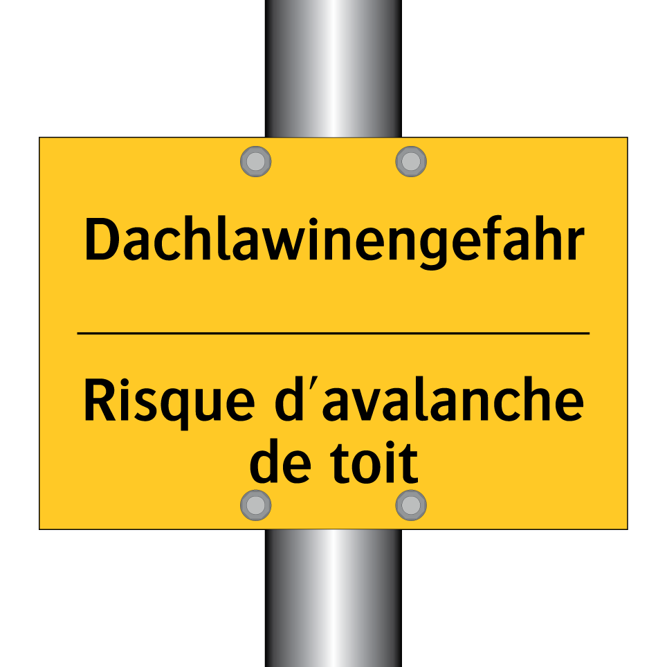 Dachlawinengefahr - Risque d'avalanche de toit