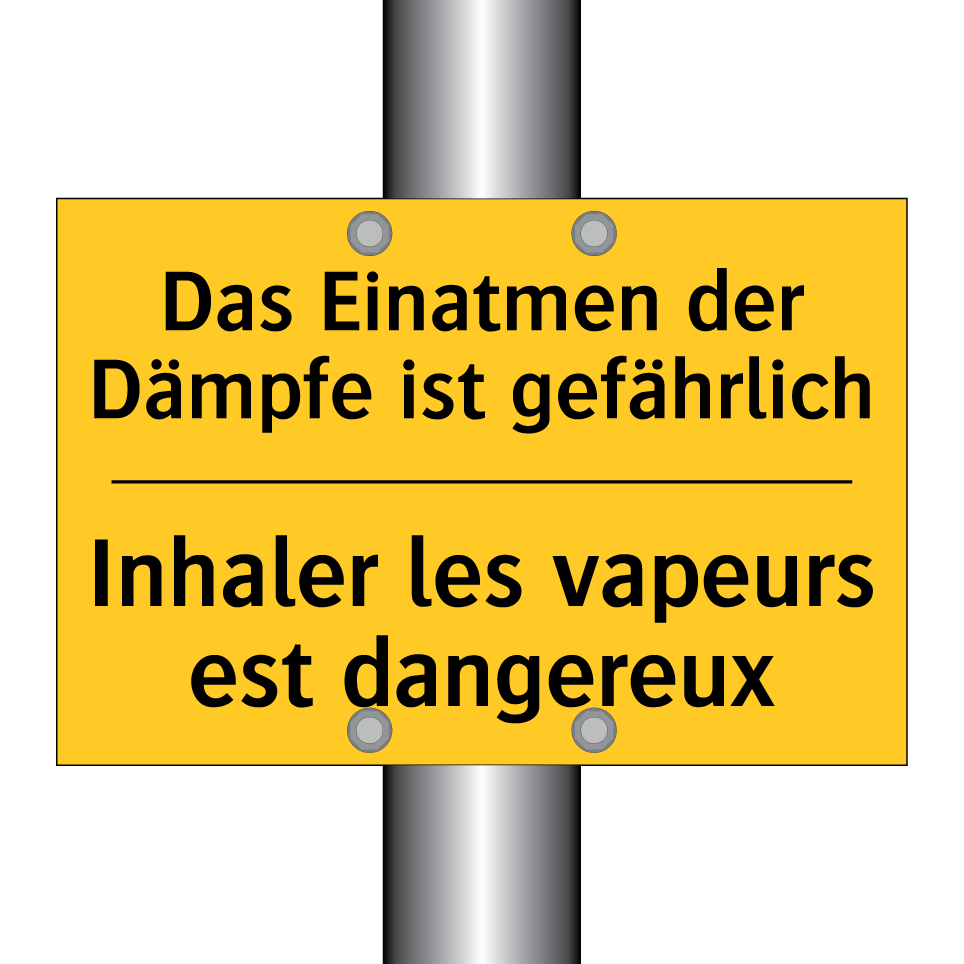 Das Einatmen der Dämpfe ist gefährlich /.../ - Inhaler les vapeurs est dangereux /.../