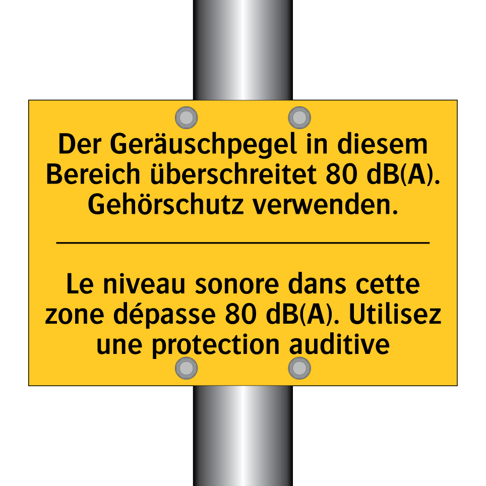Der Geräuschpegel in diesem Bereich  /.../ - Le niveau sonore dans cette zone  /.../