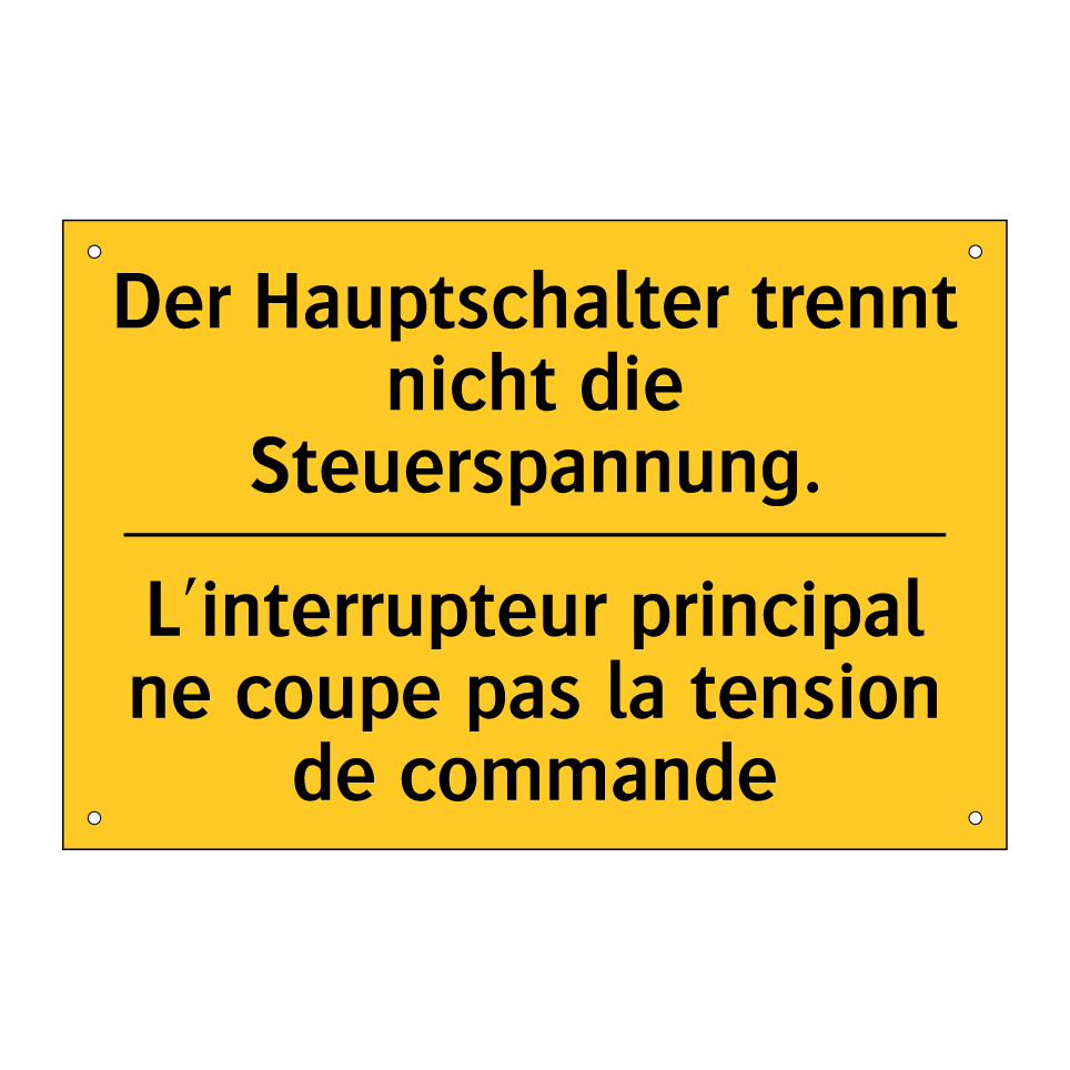 Der Hauptschalter trennt nicht  /.../ - L'interrupteur principal ne coupe  /.../