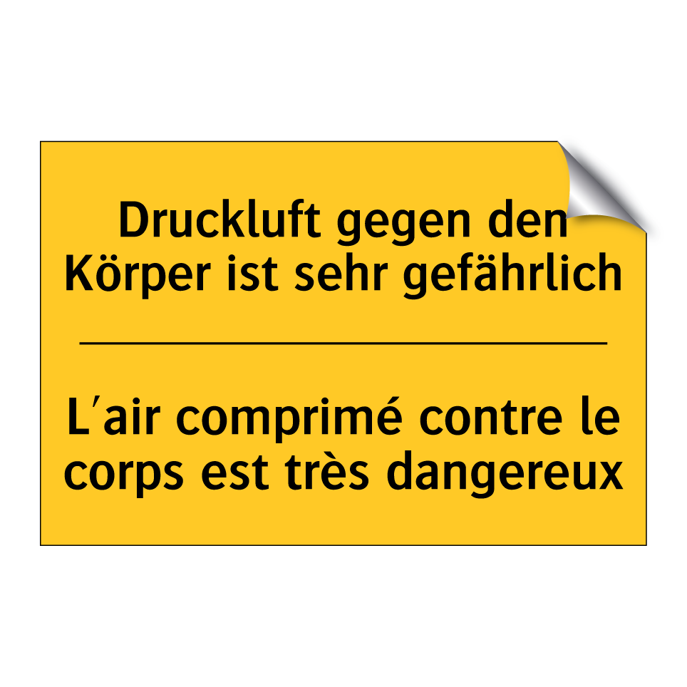 Druckluft gegen den Körper ist  /.../ - L'air comprimé contre le corps  /.../