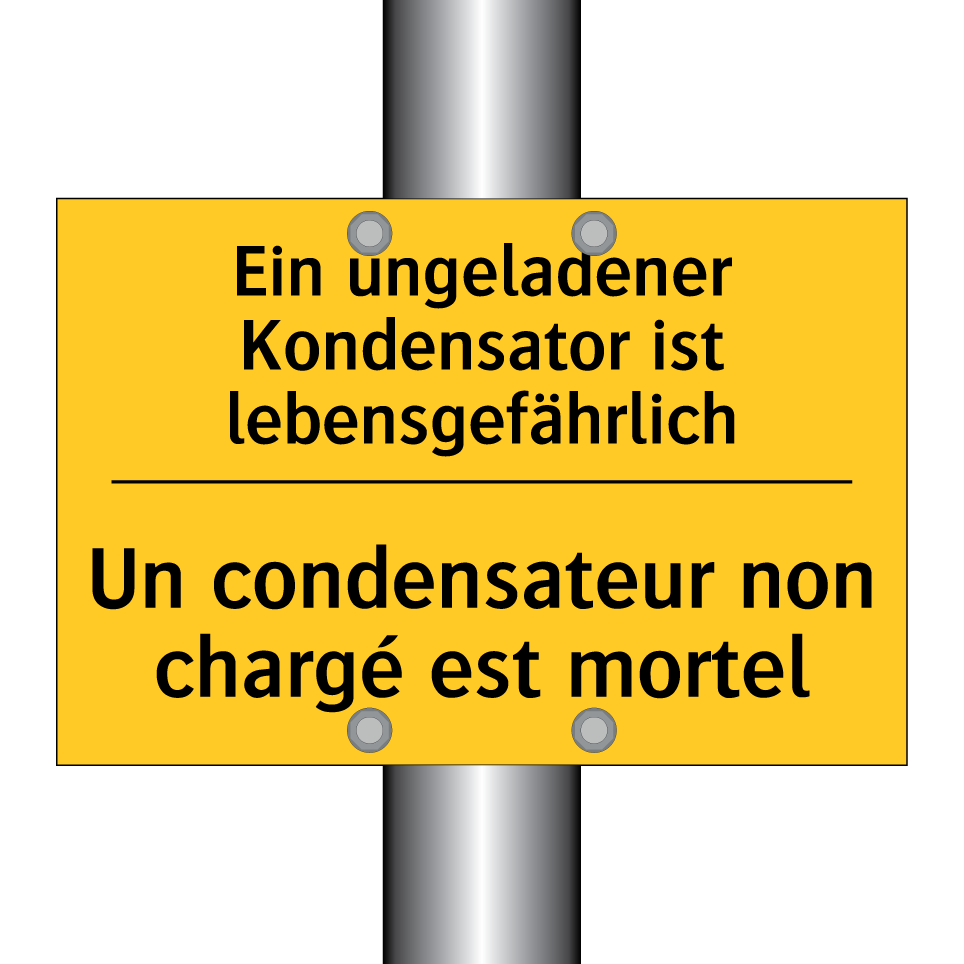 Ein ungeladener Kondensator ist  /.../ - Un condensateur non chargé est  /.../