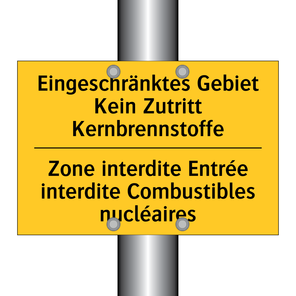 Eingeschränktes Gebiet Kein Zutritt  /.../ - Zone interdite Entrée interdite  /.../